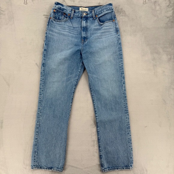 Madewell 90s Straight Jeans Light Wash High Rise Denim Pants Women's Size 29 - Picture 2 of 16